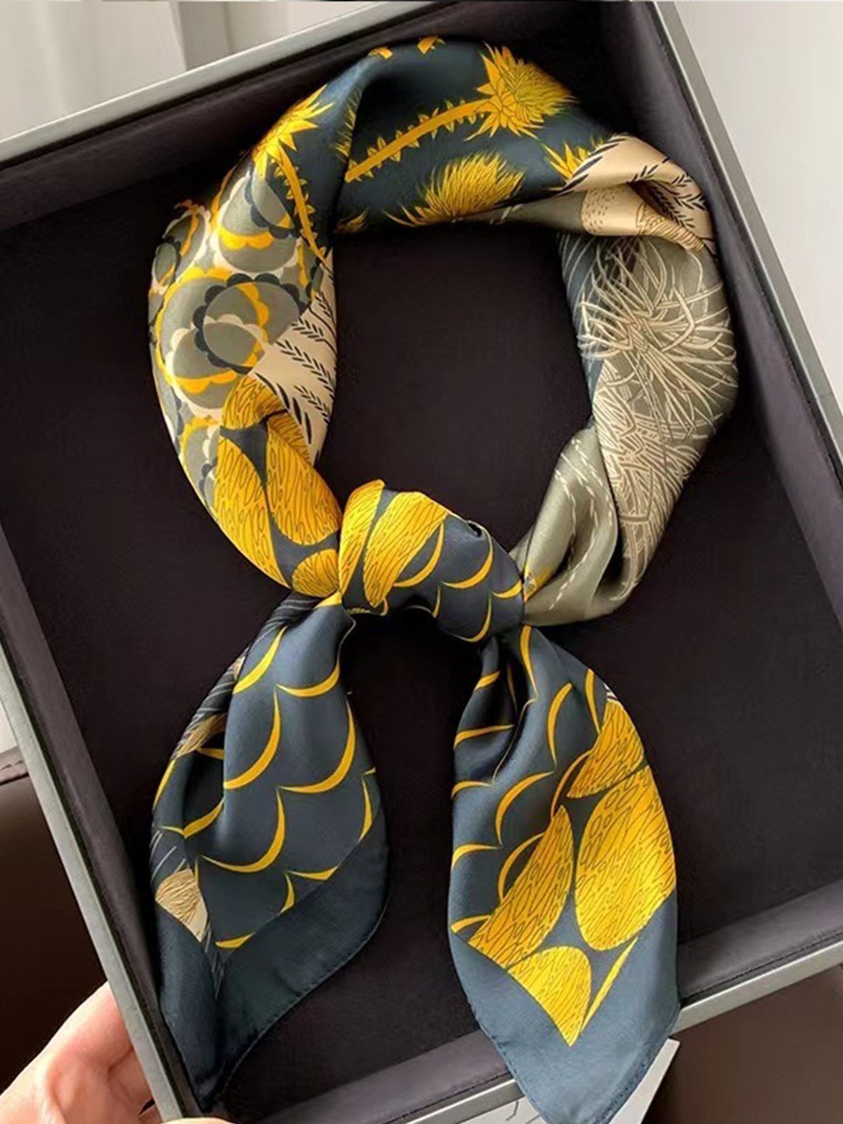 Urban Abstract Silk Scarf