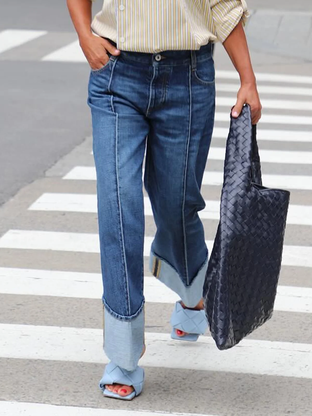 Casual Daily  Denim Straight Jeans