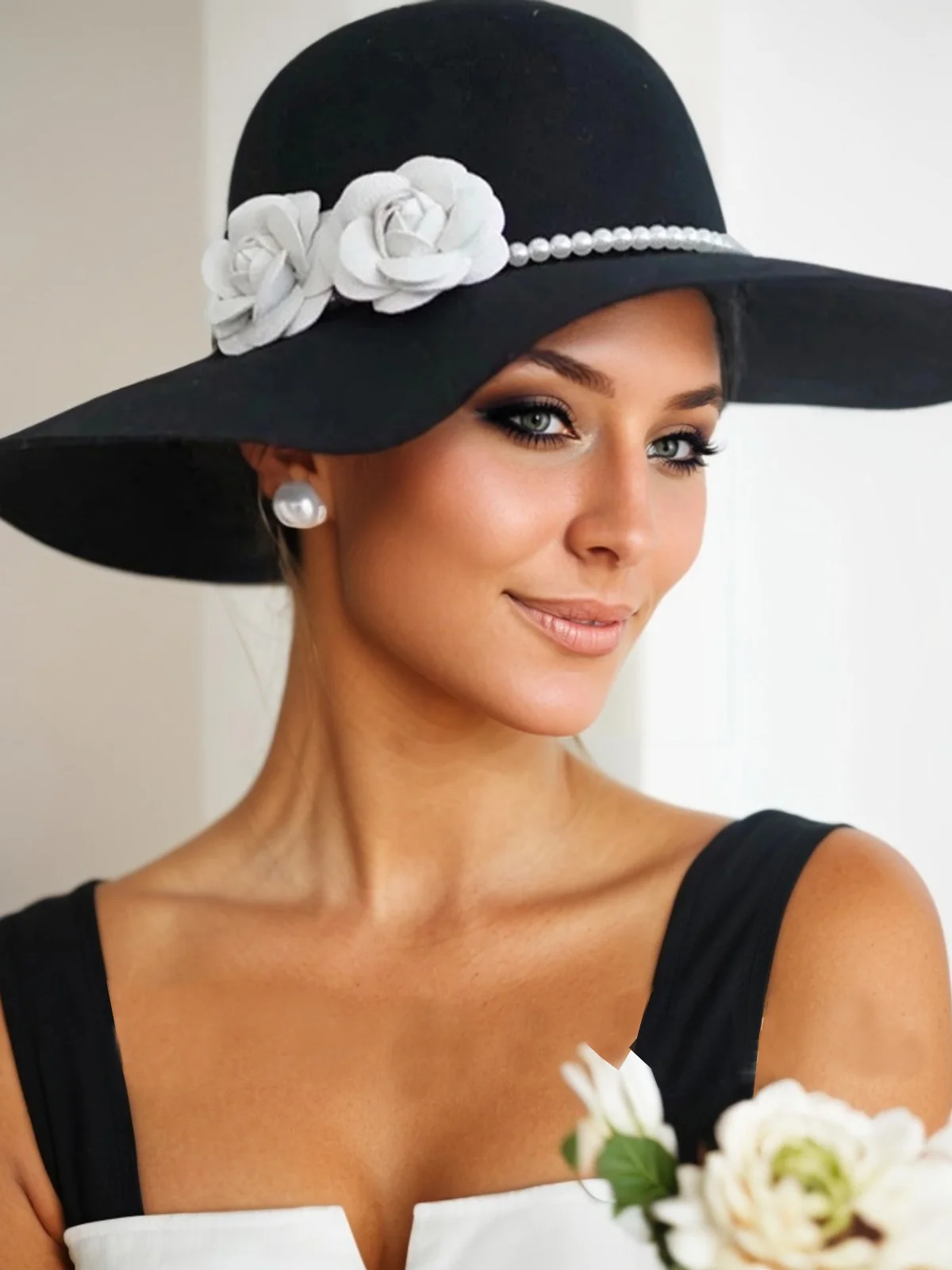 Elegant Regular Prom Plain Hat