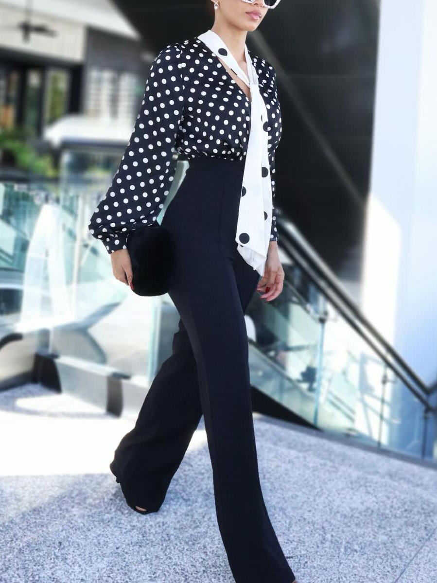 Urban Polka Dots Bow Shirt