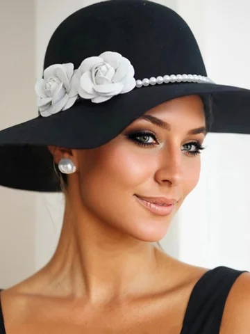 Elegant Regular Prom Plain Hat