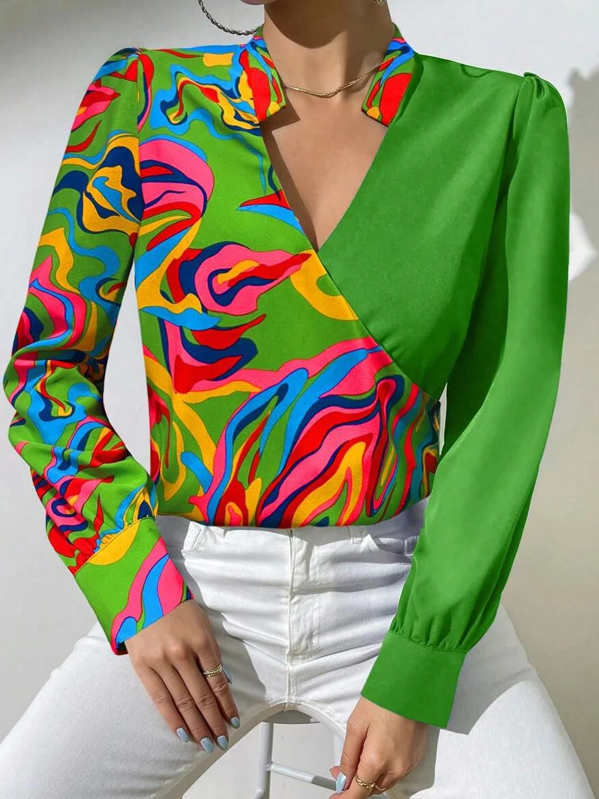 Urban Abstract Graphic Printing Shirt