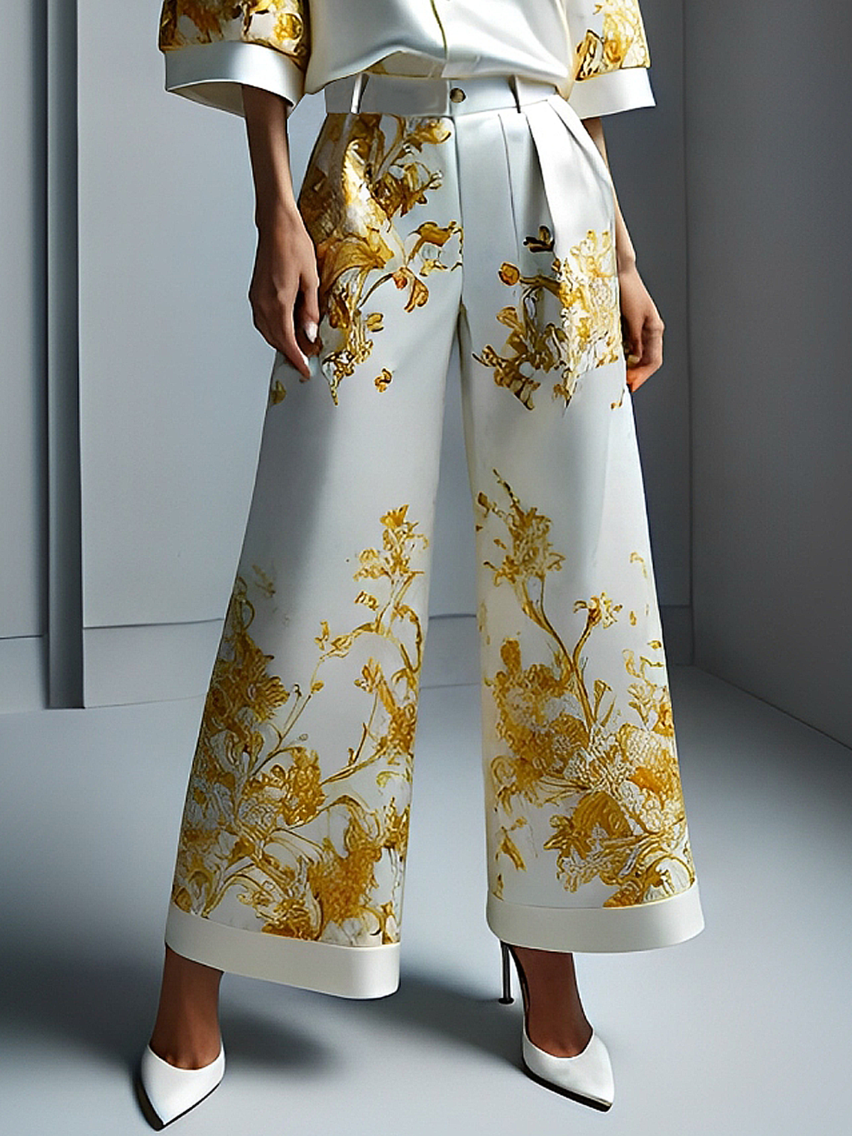 Urban Floral Straight Pants