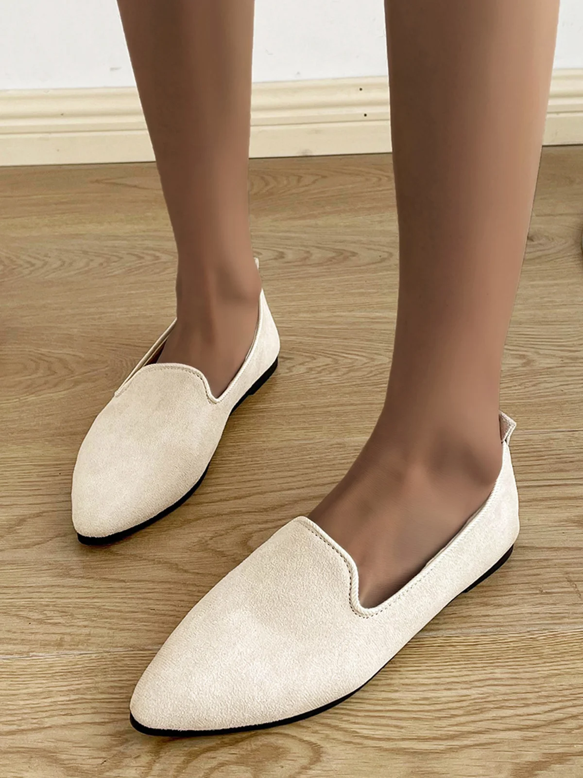 All Season Plain Shallow Shoes