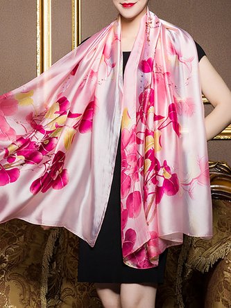 Multicolor Floral Holiday Scarf