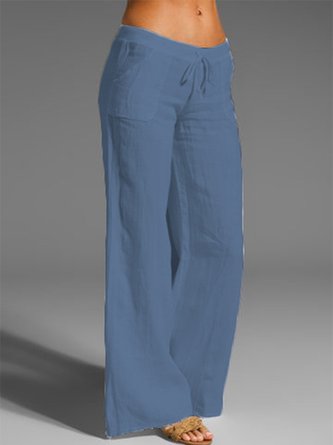 Solid Sweet Wide Leg Pants