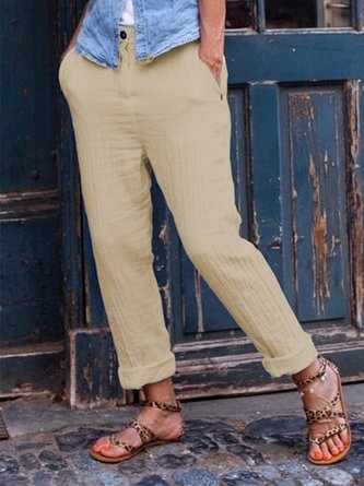 Casual Straight Leg Pants