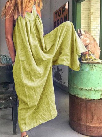 Sleeveless Casual Jumpsuit