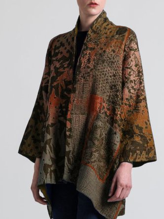 Cotton Simple & Basic Round Neck Pockets Cardigan