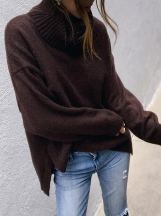 Solid Long Sleeve Pullover