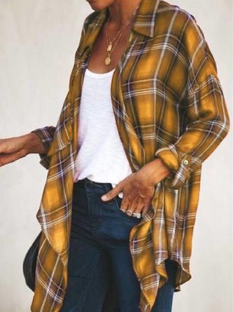 Cotton-Blend Long Sleeve Top