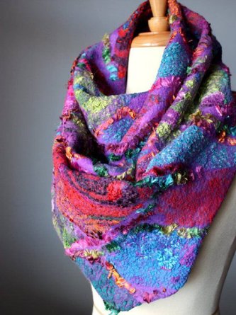 Cotton-Blend Vintage Casual Scarf