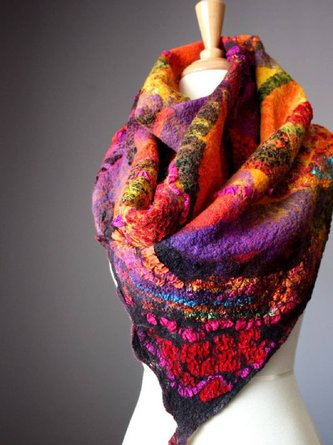 Cotton-Blend Vintage Casual Scarf