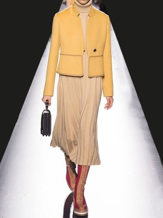 Long Sleeve Elegant Cropped Jacket