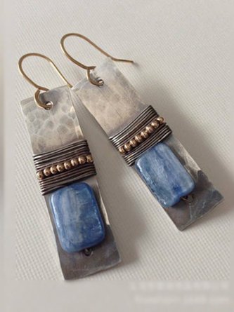 Blue Alloy Earrings