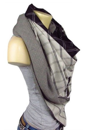 Vintage Checkered/plaid Cotton Scarve