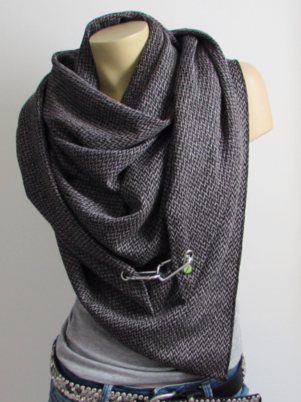 Solid Casual Cotton-Blend Scarf