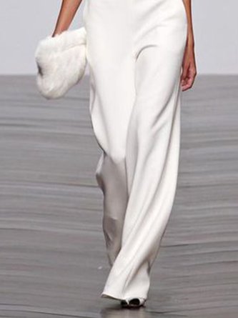 White Casual Short Sleeve Off Shoulder One-Pieces