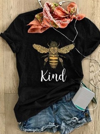 Casual Short Sleeve Printed T-Shirt