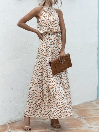 Graphic Printed Boho Holiday Maxi Dress