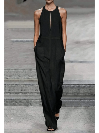 Shift Crew Neck Casual Cotton One-Pieces