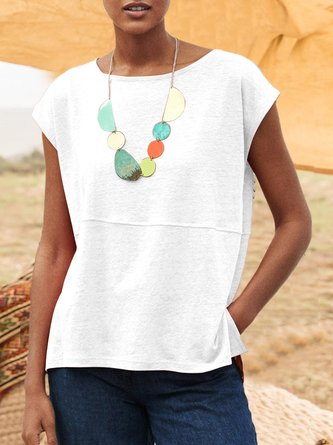 Women Summer Solid Tee Short Sleeve T-Shirt