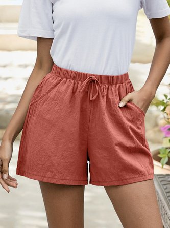 Solid Simple & Basic Shift Short