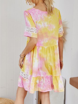 Shift Casual Tie-Dye Mini Dress