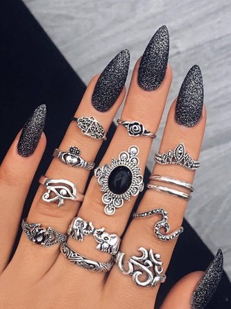 Alloy Sexy Rings Set