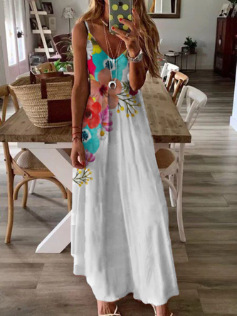 Plus size Floral Printed Casual Dress