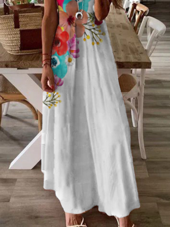 Plus size Floral Printed Casual Dress