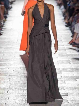 Black-Coffee Vintage Shift Dress