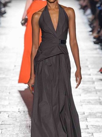 Black-Coffee Vintage Shift Dress