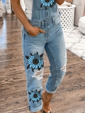 Floral-Print Jumpsuit