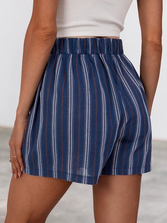 Blue Shift Stripes  Casual Pant