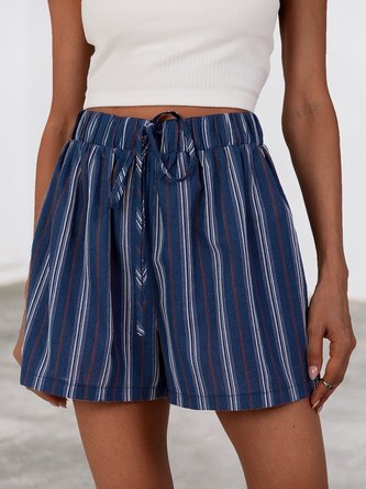 Blue Shift Stripes  Casual Pant