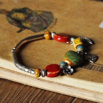 Fashion Ceramic Tribal Holiday Casual  Bracelet