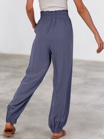 Gray Shift Casual Pockets Pant