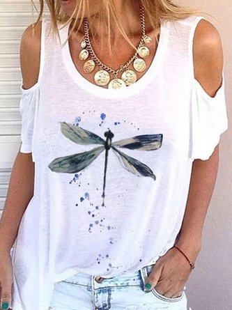 Graphic Casual Raglan Sleeve Top