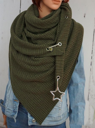 Cotton-Blend Casual Scarve