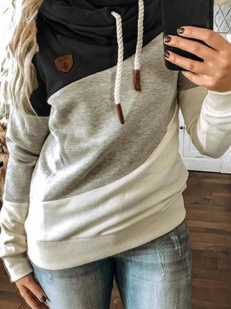Multicolor Long Sleeve Hoodie Sweatshirt