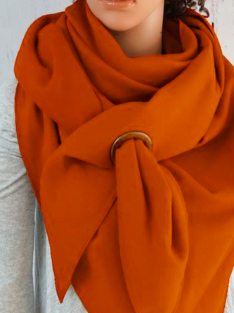 Cotton-blend Flannel Casual Scarf
