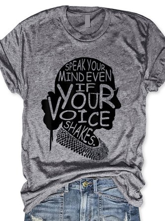 Speak Your Mind Even If Your Voice Shakes Tee