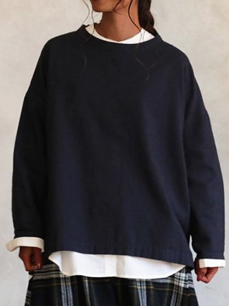 Long Sleeve Shift Casual Top