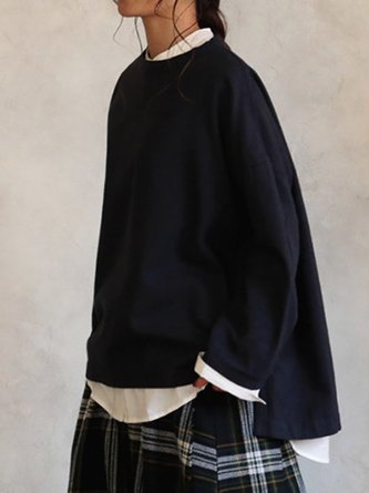 Long Sleeve Shift Casual Top