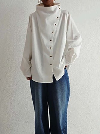 Turtleneck Casual Holiday Plain Top