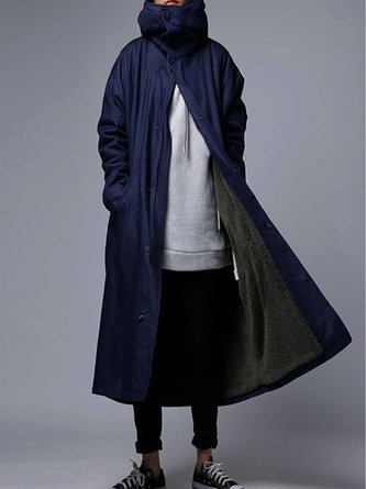 Turtleneck Long Sleeve Shift Outerwear