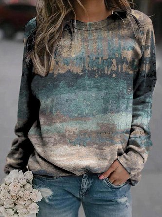 Casual Long Sleeve Sweatshirt