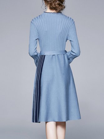 Casual Long Sleeve Sweater Dress