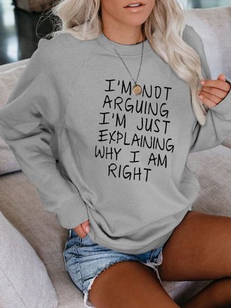 Long Sleeve Casual Letter Hoody